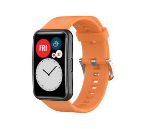 Strap-it® Huawei Watch Fit Silikonarmband (Orange) Strap-it® Huawei Watch Fit Silikonarmband (Orange)