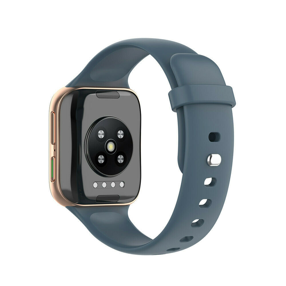 Strap-it® Strap-it Oppo Watch Silikonarmband (Graublau)
