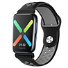 Strap-it® Strap-it Oppo Watch Sportarmband (Schwarz/Grau) Strap-it® Strap-it Oppo Watch Sportarmband (Schwarz/Grau)