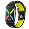 Strap-it® Strap-it Oppo Watch Sportarmband (Schwarz/Gelb) Strap-it® Strap-it Oppo Watch Sportarmband (Schwarz/Gelb)