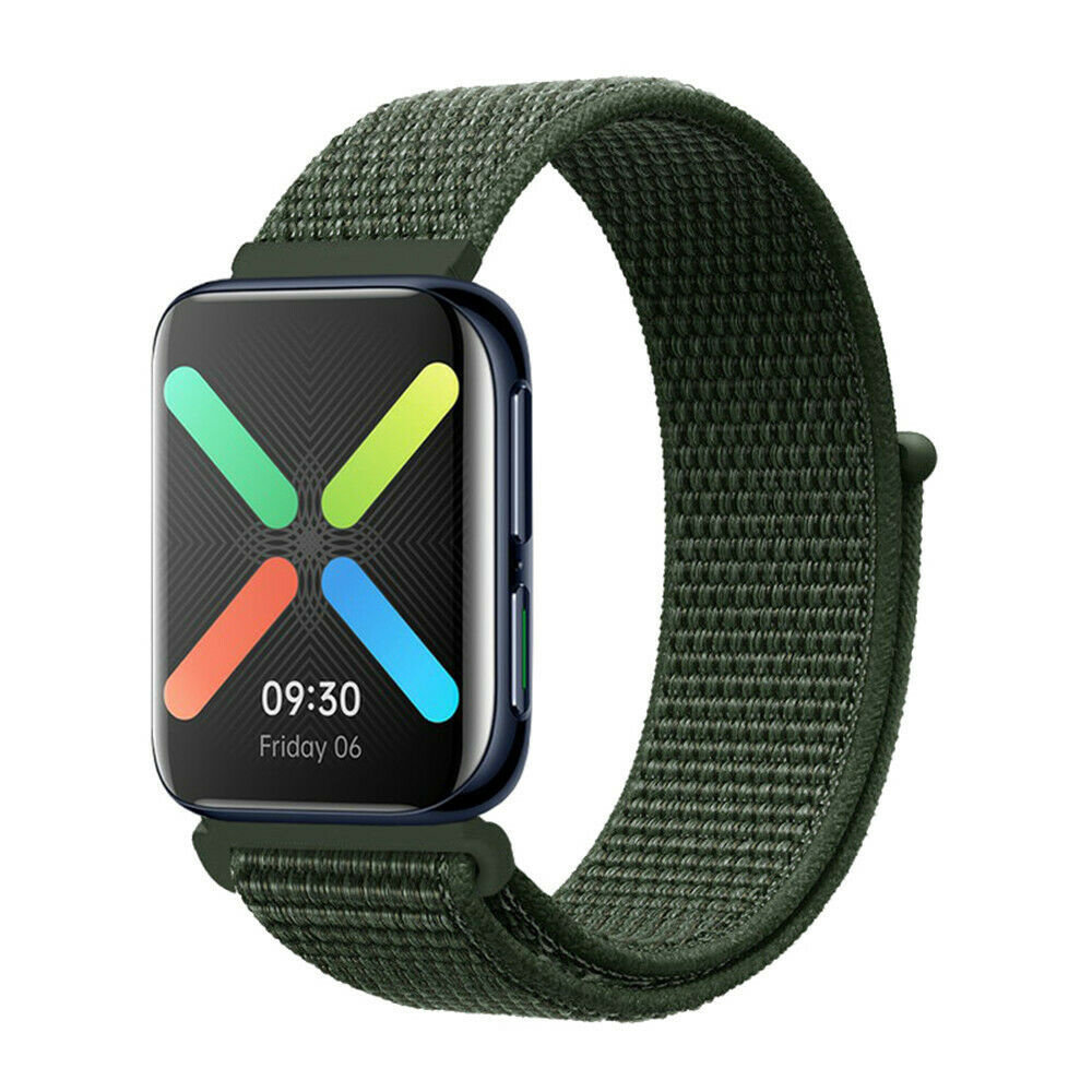 Strap-it® Strap-it Oppo Watch Nylonarmband (Grün)