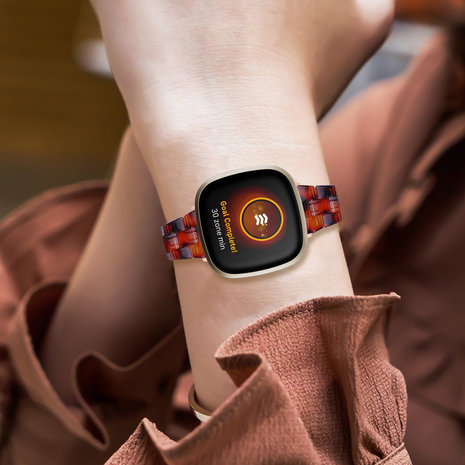 Strap-it® Strap-it Fitbit Versa 3 Resinarmband (Lava) Strap-it® Strap-it Fitbit Versa 3 Resinarmband (Lava)