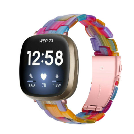 Strap-it® Strap-it Fitbit Sense Resinarmband (Bunt)