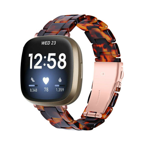 Strap-it® Strap-it Fitbit Sense Resinarmband (Lava)