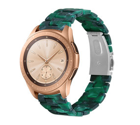 Strap-it® Samsung Galaxy Watch 42mm Resinarmband (Grün) Strap-it® Samsung Galaxy Watch 42mm Resinarmband (Grün)