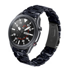 Strap-it® Strap-it Samsung Galaxy Watch 3 45mm Resinarmband (Schwarz/Weiß)