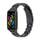 Strap-it® Huawei Band 6 Stahlband (Schwarz) Strap-it® Huawei Band 6 Stahlband (Schwarz)