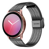 Strap-it® Samsung Galaxy Watch Active Edelstahlarmband (Schwarz) Strap-it® Samsung Galaxy Watch Active Edelstahlarmband (Schwarz)