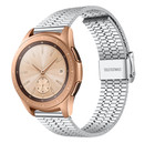 Strap-it® Strap-it Samsung Galaxy Watch 42mm Edelstahlarmband (Silber)