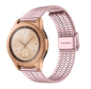 Strap-it® Samsung Galaxy Watch 42mm Edelstahlarmband (Rosa)