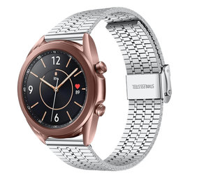 Strap-it® Samsung Galaxy Watch 3 41mm Edelstahlarmband (Silber) Strap-it® Samsung Galaxy Watch 3 41mm Edelstahlarmband (Silber)
