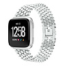 Strap-it® Strap-it Fitbit Versa / Versa 2 Stahl-Fischarmband (Silber) Strap-it® Strap-it Fitbit Versa / Versa 2 Stahl-Fischarmband (Silber)