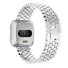 Strap-it® Strap-it Fitbit Versa / Versa 2 Stahl-Fischarmband (Silber) Strap-it® Strap-it Fitbit Versa / Versa 2 Stahl-Fischarmband (Silber)