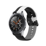Strap-it® Samsung Galaxy Watch 46mm Triple Sportarmband (Schwarz-Weiß-Grau) Strap-it® Samsung Galaxy Watch 46mm Triple Sportarmband (Schwarz-Weiß-Grau)