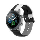 Strap-it® Strap-it Samsung Galaxy Watch 3 45mm Triple Sportarmband (Schwarz-Weiß-Grau)