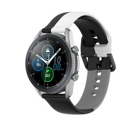 Strap-it® Samsung Galaxy Watch 3 45mm Triple Sportband (Schwarz-Weiß-Grau) Strap-it® Samsung Galaxy Watch 3 45mm Triple Sportband (Schwarz-Weiß-Grau)