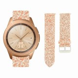 Strap-it® Samsung Galaxy Watch 42mm Leder Glitzerarmband (Roségold) Strap-it® Samsung Galaxy Watch 42mm Leder Glitzerarmband (Roségold)