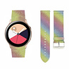 Strap-it® Strap-it Samsung Galaxy Watch Active Lederarmband mit Glitzer (Regenbogen) Strap-it® Strap-it Samsung Galaxy Watch Active Lederarmband mit Glitzer (Regenbogen)