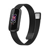Strap-it® Strap-it Fitbit Luxe Milanese Armband (Schwarz) Strap-it® Strap-it Fitbit Luxe Milanese Armband (Schwarz)