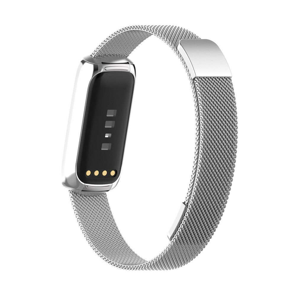 Strap-it® Strap-it Fitbit Luxe Milanese Armband (Silber) Strap-it® Strap-it Fitbit Luxe Milanese Armband (Silber)