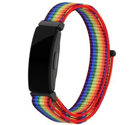 Strap-it® Fitbit Inspire Nylonband (Regenbogen) Strap-it® Fitbit Inspire Nylonband (Regenbogen)