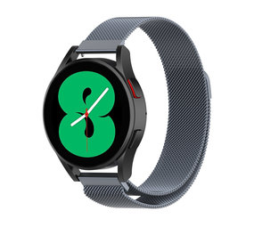 Strap-it® Samsung Galaxy Watch 4 - 40mm Milanese Armband (SpaceGrau ) Strap-it® Samsung Galaxy Watch 4 - 40mm Milanese Armband (SpaceGrau )