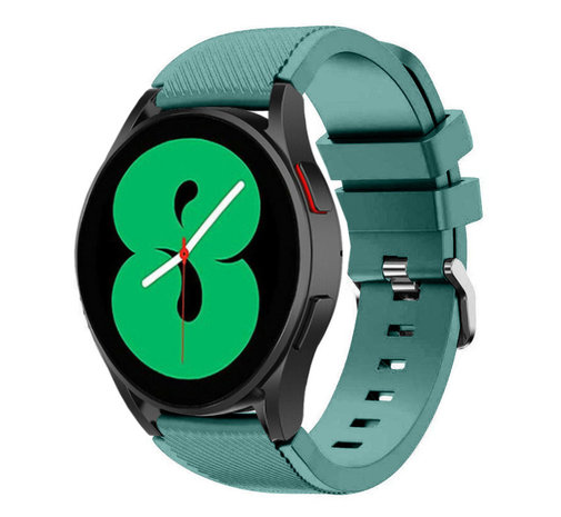 Strap-it® Strap-it Samsung Galaxy Watch 4 - 40mm Silikonarmband (Kieferngrün)