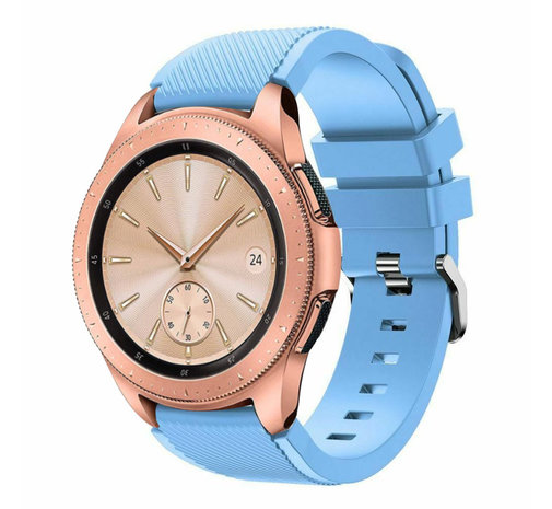 Strap-it® Strap-it Samsung Galaxy Watch 42mm Silikonarmband (Sandblau)
