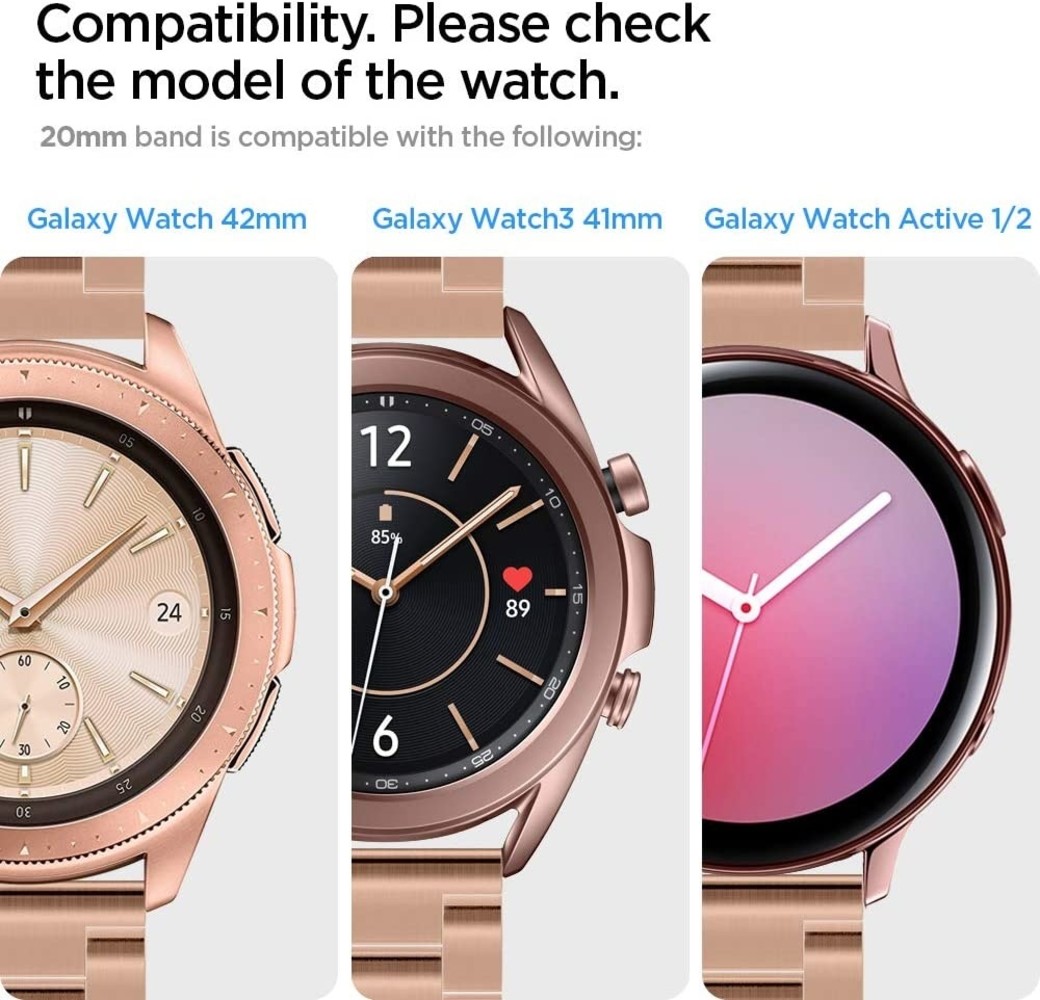 Strap-it® Strap-it Samsung Galaxy Watch 42mm Silikonarmband (Sandblau)