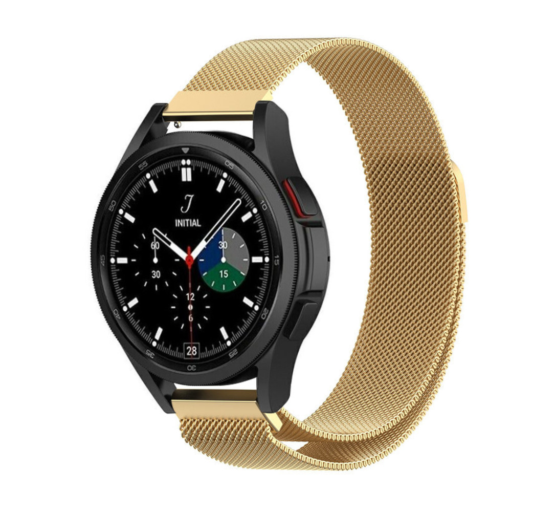 Strap-it® Strap-it Samsung Galaxy Watch 4 Classic 42mm Milanese Armband (Gold)