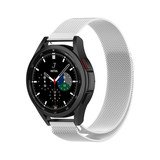 Strap-it® Samsung Galaxy Watch 4 Classic 46mm Milanese Armband (Silber) Strap-it® Samsung Galaxy Watch 4 Classic 46mm Milanese Armband (Silber)