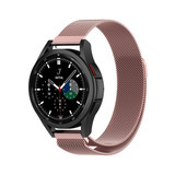 Strap-it® Samsung Galaxy Watch 4 Classic 46mm Milanese Armband (Rosa) Strap-it® Samsung Galaxy Watch 4 Classic 46mm Milanese Armband (Rosa)