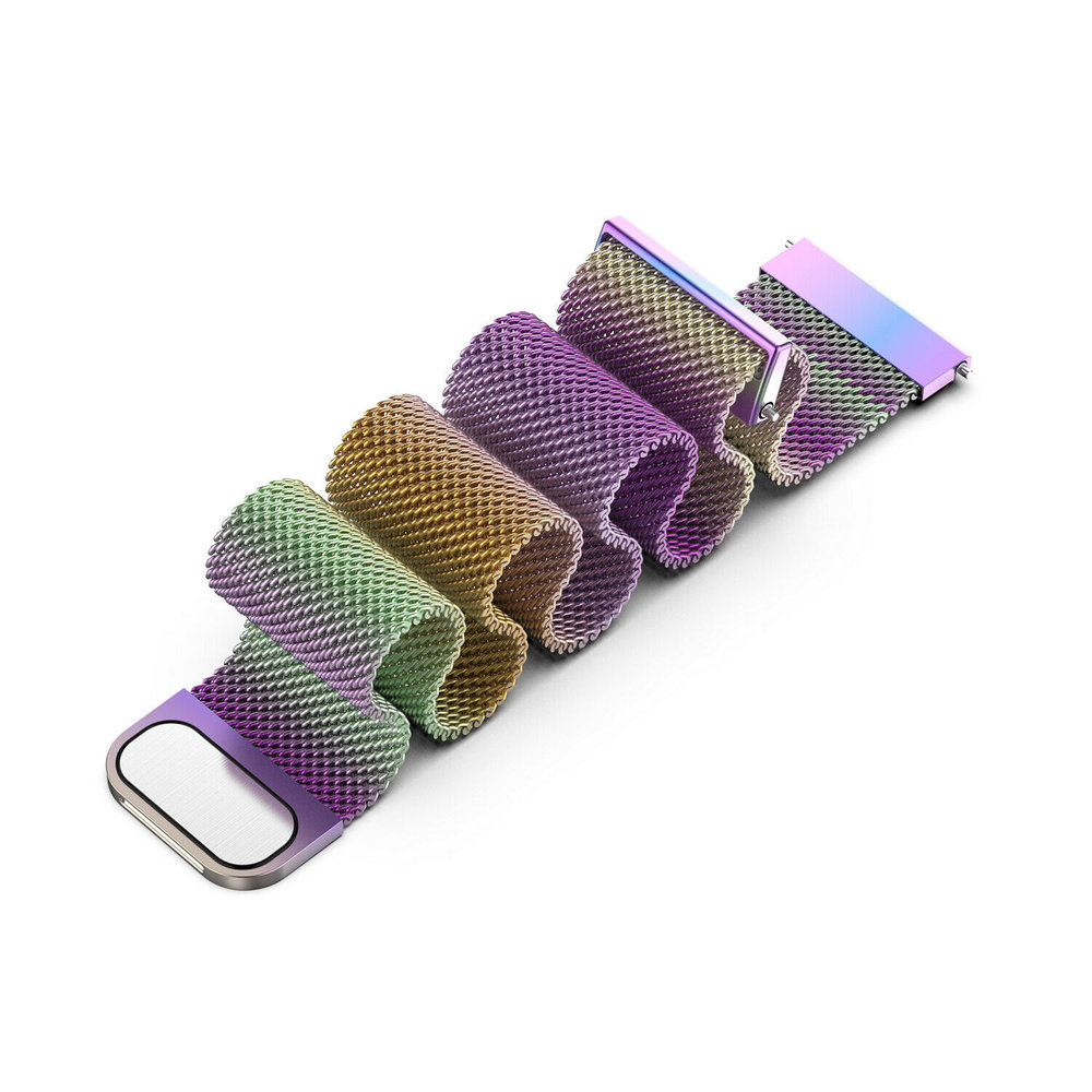Strap-it® Strap-it Samsung Galaxy Watch 4 - 40mm Milanese Armband (Regenbogen) Strap-it® Strap-it Samsung Galaxy Watch 4 - 40mm Milanese Armband (Regenbogen)