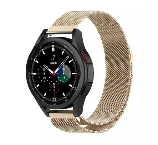 Strap-it® Strap-it Samsung Galaxy Watch 4 Classic 42mm Milanese Armband (Champagner)