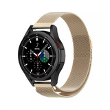 Strap-it® Samsung Galaxy Watch 4 Classic 46mm Milanese Armband (Champagner) Strap-it® Samsung Galaxy Watch 4 Classic 46mm Milanese Armband (Champagner)