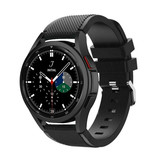 Strap-it® Samsung Galaxy Watch 4 Classic 46mm Silikonarmband (Schwarz) Strap-it® Samsung Galaxy Watch 4 Classic 46mm Silikonarmband (Schwarz)