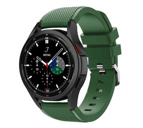 Strap-it® Samsung Galaxy Watch 4 Classic 46mm Silikonarmband (Armeegrün) Strap-it® Samsung Galaxy Watch 4 Classic 46mm Silikonarmband (Armeegrün)