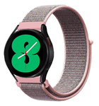 Strap-it® Strap-it Samsung Galaxy Watch 4 - 40mm Nylonarmband (Rosa sand)