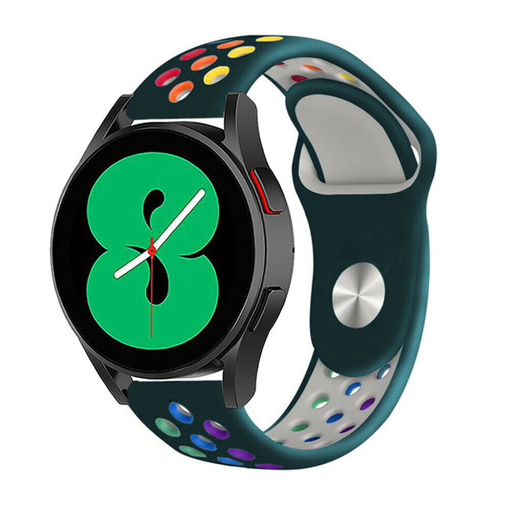 Strap-it® Strap-it Samsung Galaxy Watch 4 - 44mm Sportarmband (kieferngrün/Bunt)