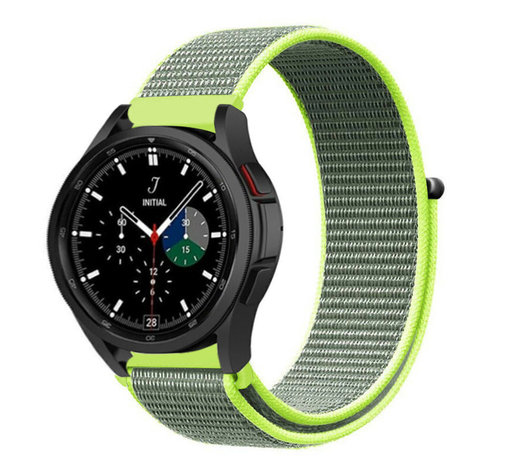 Strap-it® Strap-it Samsung Galaxy Watch 4 Classic 42mm Nylonarmband (Fluoreszierend) Strap-it® Strap-it Samsung Galaxy Watch 4 Classic 42mm Nylonarmband (Fluoreszierend)