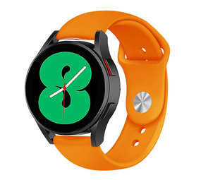 Samsung Galaxy Watch 4 Sportarmband (Orange) - Smartwatcharmbaender.de