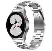 Strap-it® Samsung Galaxy Watch 4 Stahlband (Silber)