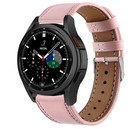 Strap-it® Strap-it Samsung Galaxy Watch 4 Classic 46mm Lederarmband (Rosa)