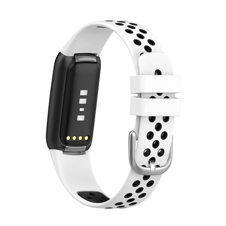 Strap-it® Strap-it Fitbit Luxe Sportarmband (Weiß/Schwarz) Strap-it® Strap-it Fitbit Luxe Sportarmband (Weiß/Schwarz)