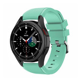 Strap-it® Samsung Galaxy Watch 4 Classic 46mm Silikonarmband (Aqua) Strap-it® Samsung Galaxy Watch 4 Classic 46mm Silikonarmband (Aqua)