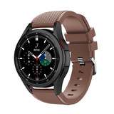 Strap-it® Samsung Galaxy Watch 4 Classic 46mm Silikonarmband (KaffeeBraun) Strap-it® Samsung Galaxy Watch 4 Classic 46mm Silikonarmband (KaffeeBraun)