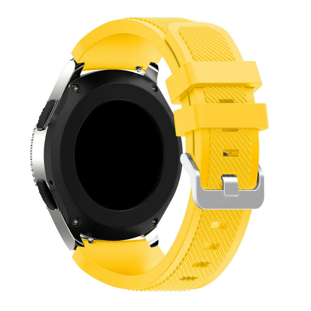 Strap-it® Strap-it Samsung Galaxy Watch 4 Classic 42mm Silikonarmband (Gelb) Strap-it® Strap-it Samsung Galaxy Watch 4 Classic 42mm Silikonarmband (Gelb)