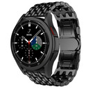 Strap-it® Strap-it Samsung Galaxy Watch 4 Classic 42mm Drachenarmband aus Stahl (Schwarz)