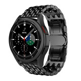 Strap-it® Samsung Galaxy Watch 4 Classic 42mm Drachenarmband aus Stahl (Schwarz) Strap-it® Samsung Galaxy Watch 4 Classic 42mm Drachenarmband aus Stahl (Schwarz)