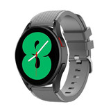 Strap-it® Samsung Galaxy Watch 4 - 40mm Silikonarmband (Grau)